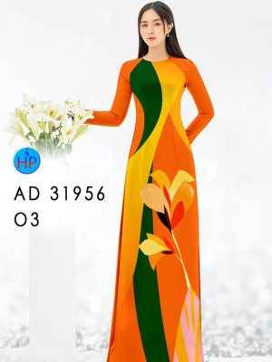 Vải Áo Dài Hoa In 3D AD 31956 19